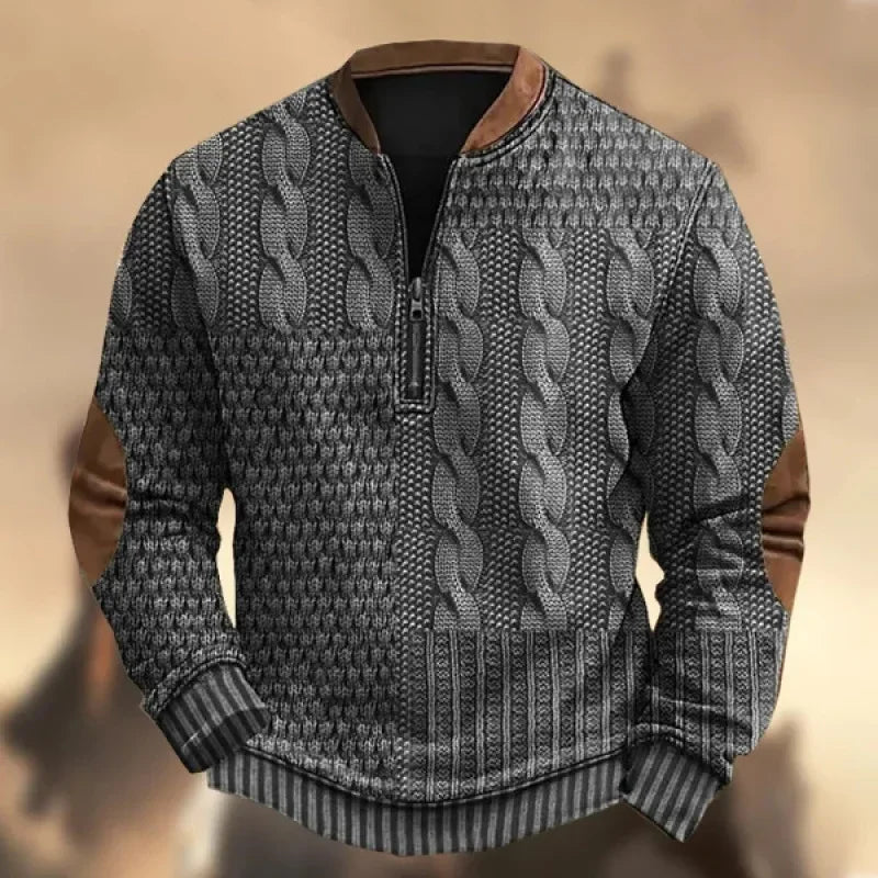 Joris – Gebreide Trui met Ritsdetail