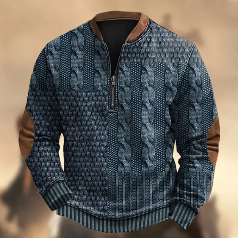 Joris – Gebreide Trui met Ritsdetail