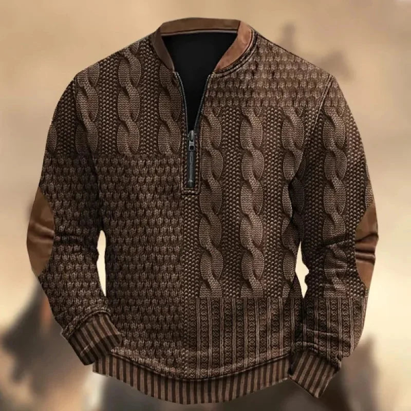 Joris – Gebreide Trui met Ritsdetail