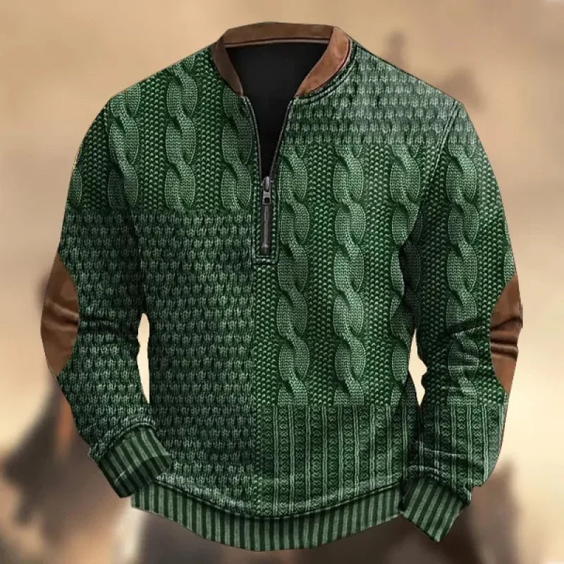 Joris – Gebreide Trui met Ritsdetail