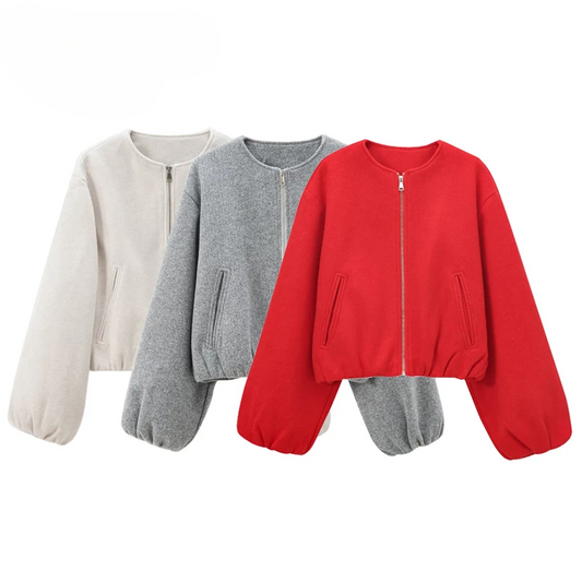 Faye – Bomberjack met modieus ritsdetail